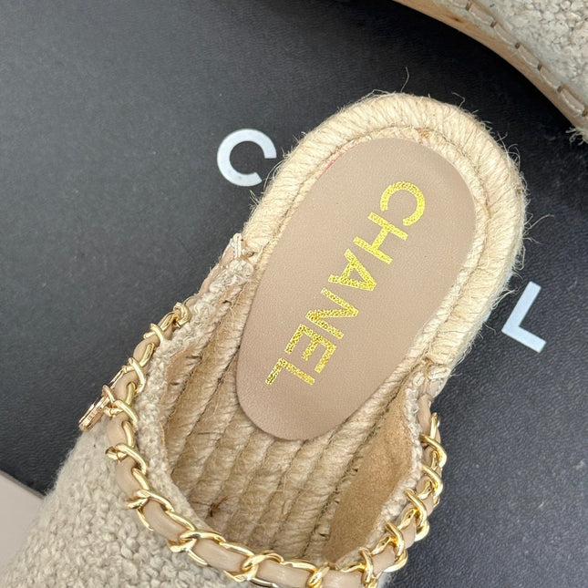 CC MULES 25SS 30 MM IN BEIGE LAMBSKIN MIX WOOL