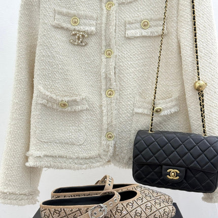 CC FLAT MULES 25SS IN BEIGE EMBELLISHED WITH RHINESTONES