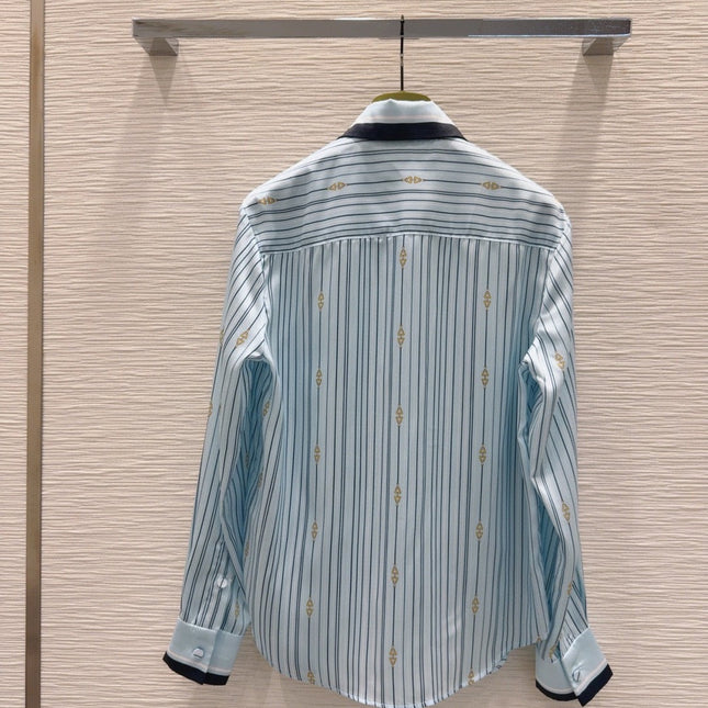 GUCCI LONG-SLEEVE SHIRT AND WIDE-LEG PANTS SET STYLE 15
