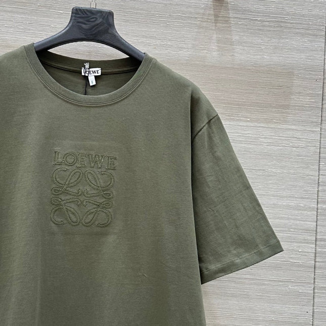 Loewe 25 Relaxed Fit T-shirt Khaki Green Cotton