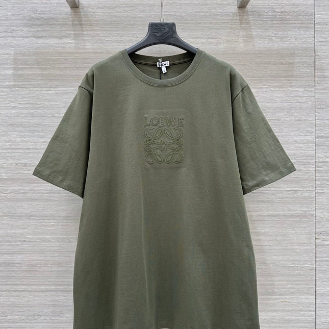 Loewe 25 Relaxed Fit T-shirt Khaki Green Cotton