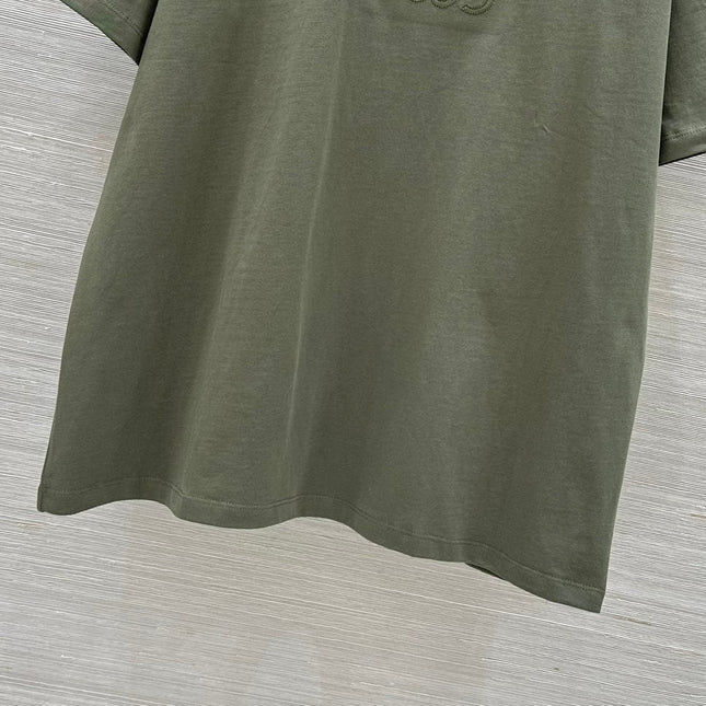 Loewe 25 Relaxed Fit T-shirt Khaki Green Cotton