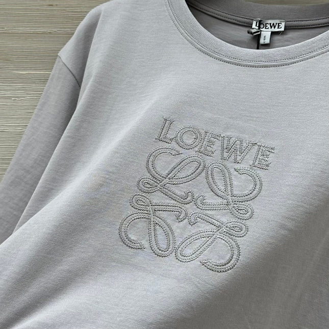 Loewe 25 Relaxed Fit T-shirt Light Grey Cotton