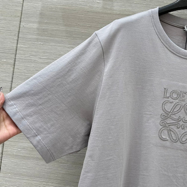 Loewe 25 Relaxed Fit T-shirt Light Grey Cotton