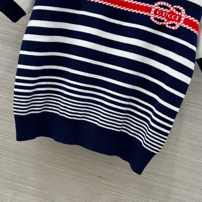 GUCCI SHORT-SLEEVE KNIT TOP 138