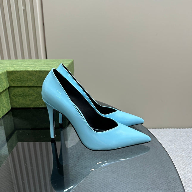 GG 105 HIGH HEEL PUMP SKY LAMBSKIN