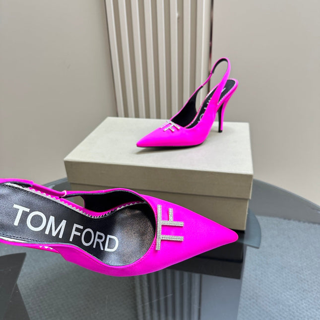 ANGELINA 10 CM SLINGBACK IN BRIGHT PINK CALFSKIN