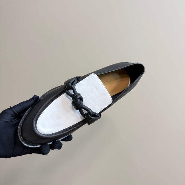 ASTAIRE LOAFER IN WHITE MIX BLACK CALFSKIN