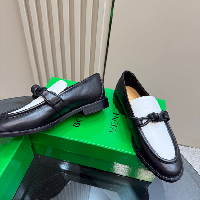 ASTAIRE LOAFER IN WHITE MIX BLACK CALFSKIN