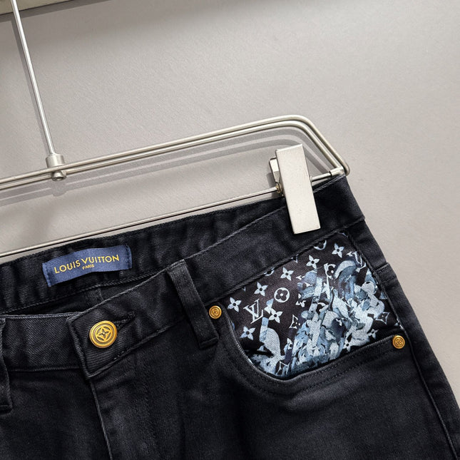 LV BLACK DENIM JEAN 239618