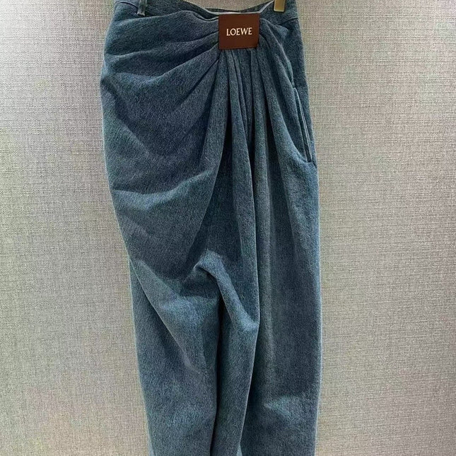 LOEWE RUCHED-WAIST JEANS 232368