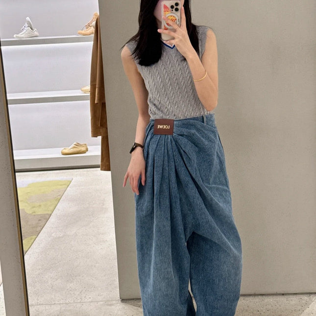 LOEWE RUCHED-WAIST JEANS 232368