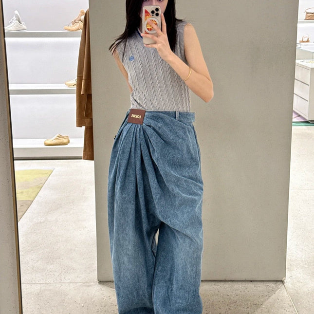 LOEWE RUCHED-WAIST JEANS 232368