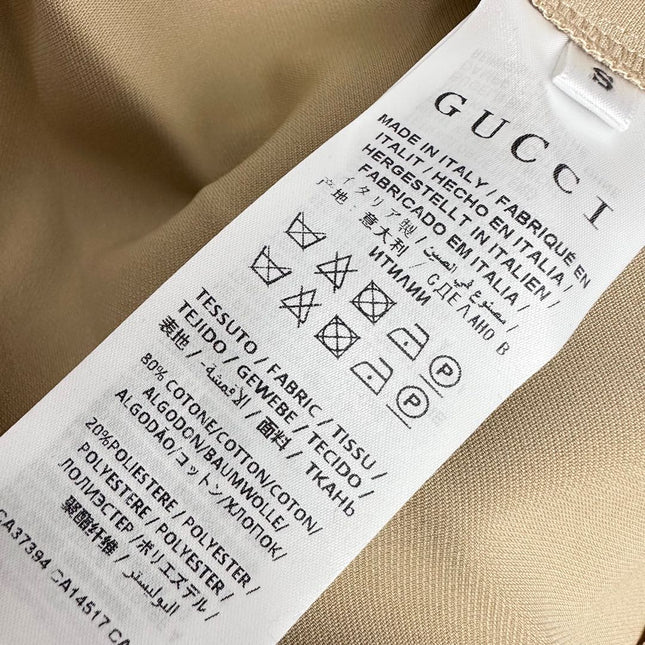 GUCCI 25S SHORT-SLEEVE DRESS IN TWILL SILK 264665