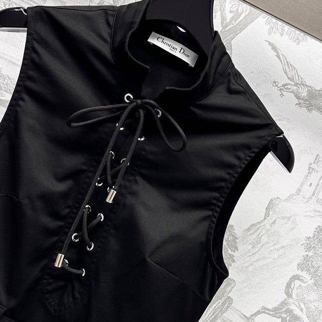 DIOR 25S DRAWSTRING VEST DRESS 264662