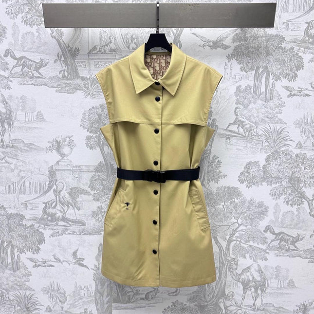 DIOR 25S SLEEVELESS DRESS WITH BELT 264685