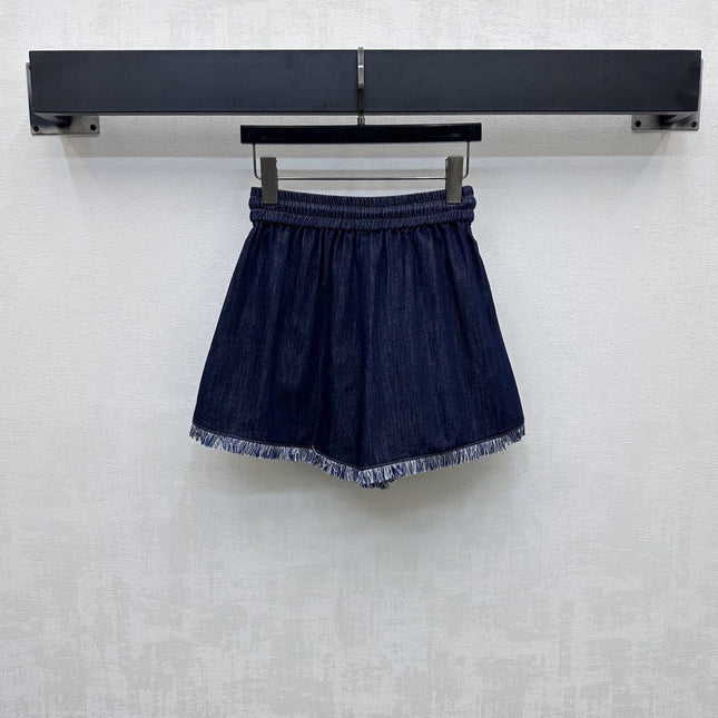 ZIMMERMAN 25S HIGH WAIST DENIM SHORTS 264693