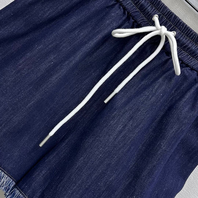 ZIMMERMAN 25S HIGH WAIST DENIM SHORTS 264693