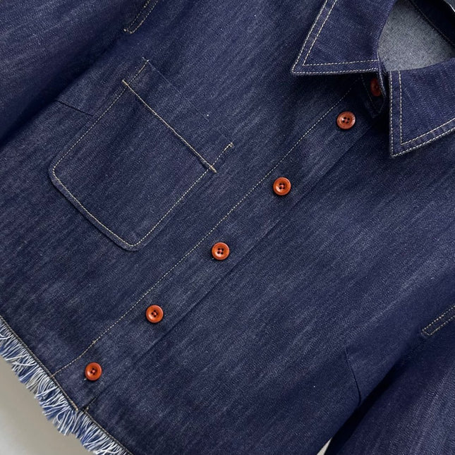 ZIMMERMAN 25S SHORT SLEEVE DENIM SHIRT 264724