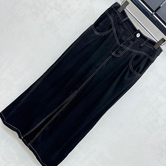 CHANEL HIGH-WAIST SKIRT WITH CUT-OUT HEM 274765