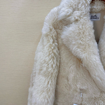 HERMES 25S LONG FUR COAT 234