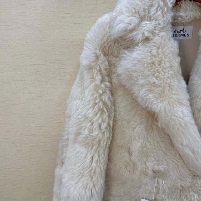 HERMES 25S LONG FUR COAT 234
