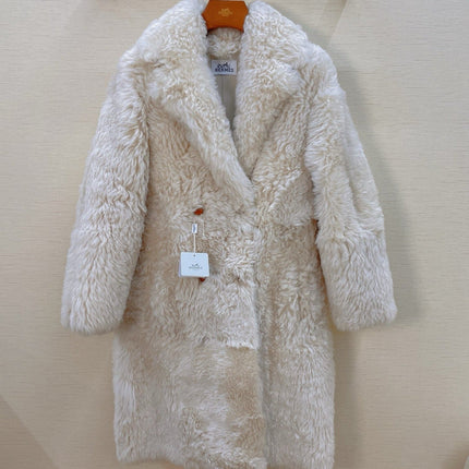 HERMES 25S LONG FUR COAT 234
