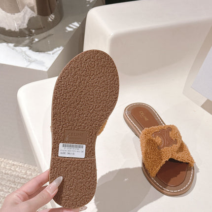 CELINE 25S LYMPIA TWISTED SANDAL IN BURNT ORANGE SPONGE FABRIC