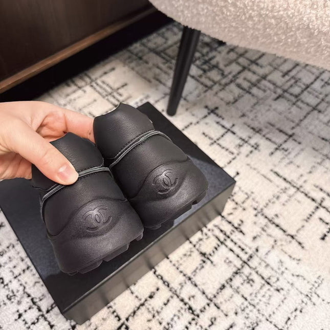 CLASSIC SNEAKERS IN BLACK SHEEPSKIN