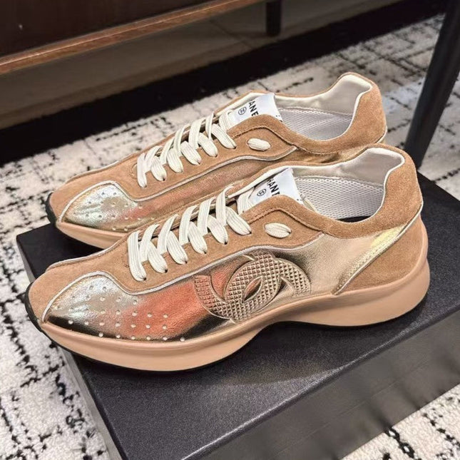 CLASSIC SNEAKERS IN PERU BROWN SHEEPSKIN AND SUEDE