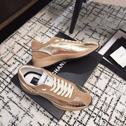 CLASSIC SNEAKERS IN PERU BROWN SHEEPSKIN AND SUEDE