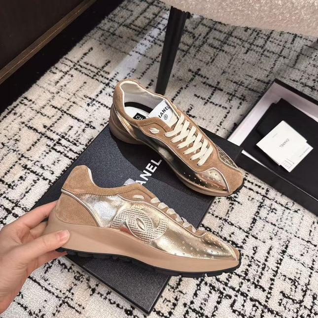 CLASSIC SNEAKERS IN PERU BROWN SHEEPSKIN AND SUEDE