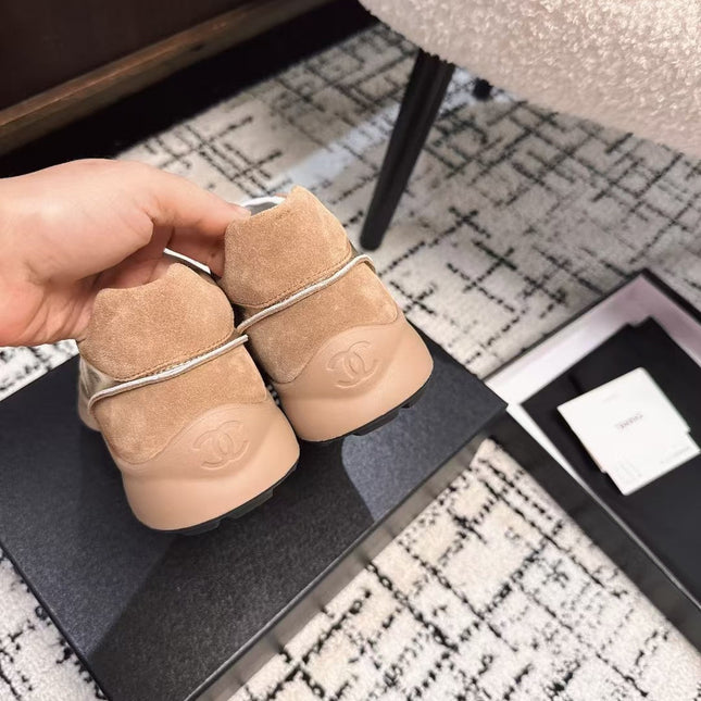 CLASSIC SNEAKERS IN PERU BROWN SHEEPSKIN AND SUEDE