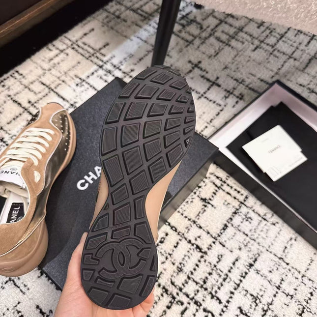 CLASSIC SNEAKERS IN PERU BROWN SHEEPSKIN AND SUEDE