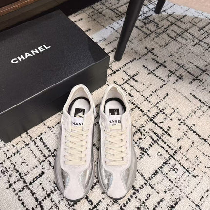 CLASSIC SNEAKERS IN SILVER SHEEPSKIN