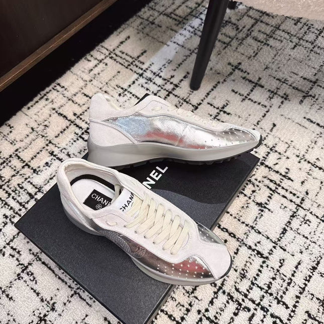CLASSIC SNEAKERS IN SILVER SHEEPSKIN