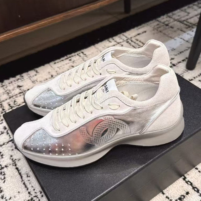 CLASSIC SNEAKERS IN SILVER SHEEPSKIN