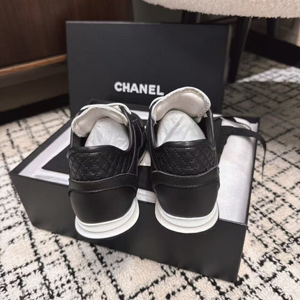 TRAINERS SNEAKER IN BLACK CALFSKIN AND SUEDE