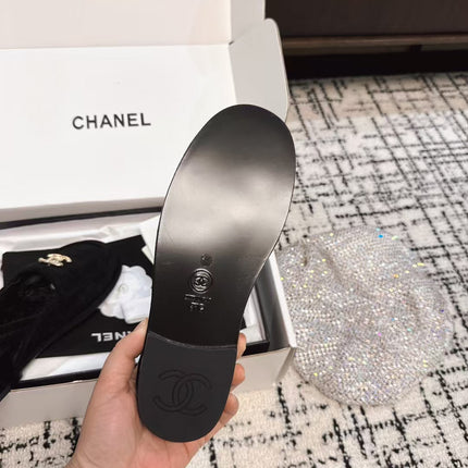 SLINGBACK LOAFER IN BLACK SUEDE AND SHEARLING