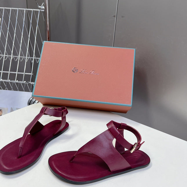 LP TRANI SANDALS BOYSENBERRY CALFSKIN