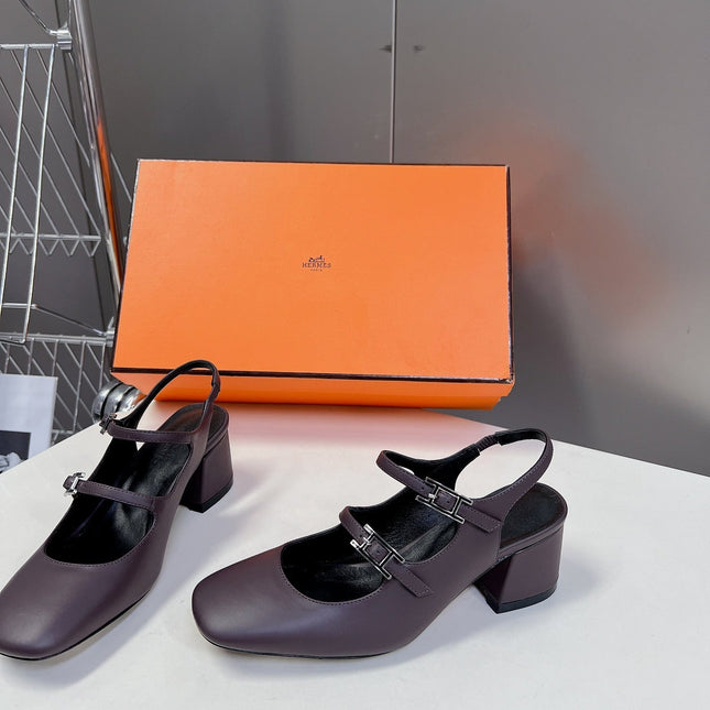 JACKIE 50 PUMP MAUVE LAMBSKIN