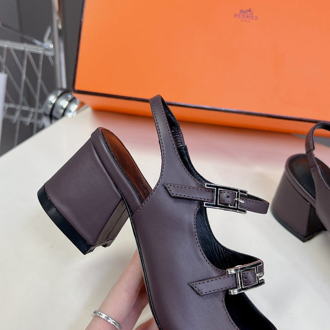 JACKIE 50 PUMP MAUVE LAMBSKIN