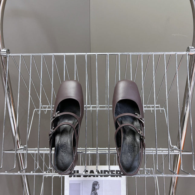 JACKIE 50 PUMP MAUVE LAMBSKIN