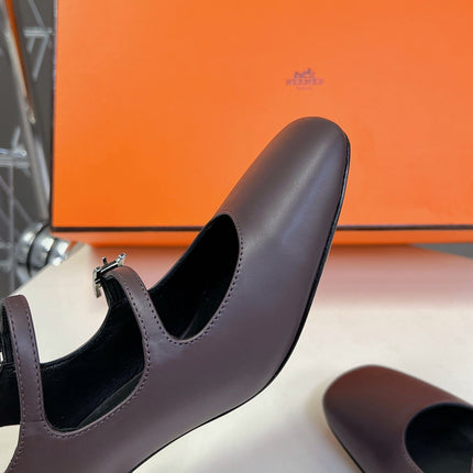 JACKIE 50 PUMP MAUVE LAMBSKIN