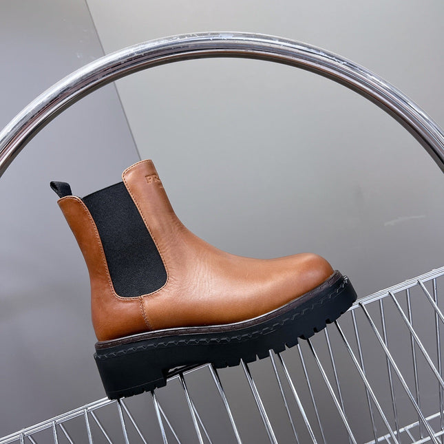 PRA CHELSEA BOOTS CARAMEL CALFSKIN
