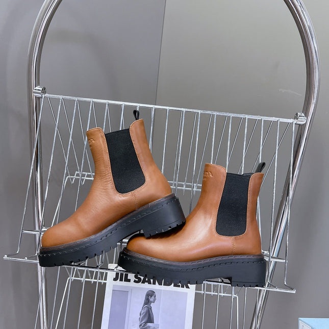 PRA CHELSEA BOOTS CARAMEL CALFSKIN