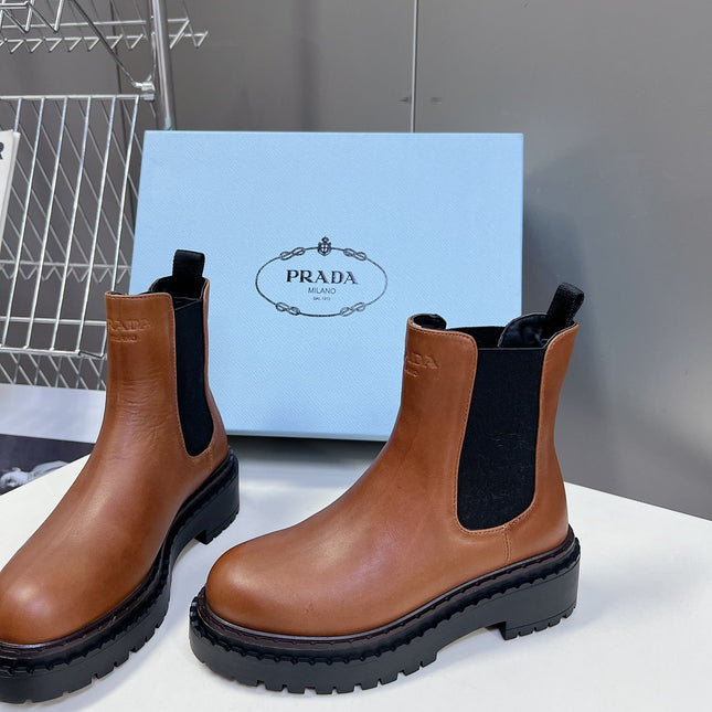 PRA CHELSEA BOOTS CARAMEL CALFSKIN
