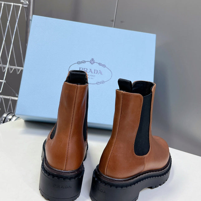 PRA CHELSEA BOOTS CARAMEL CALFSKIN