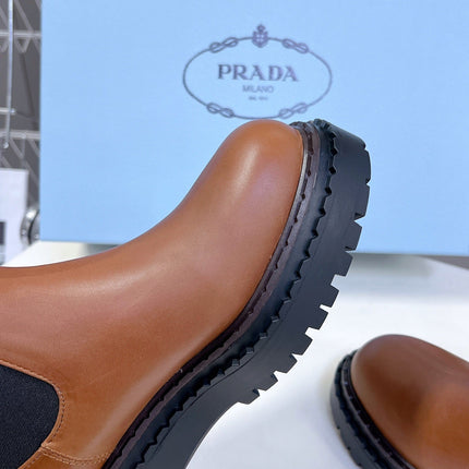PRA CHELSEA BOOTS CARAMEL CALFSKIN