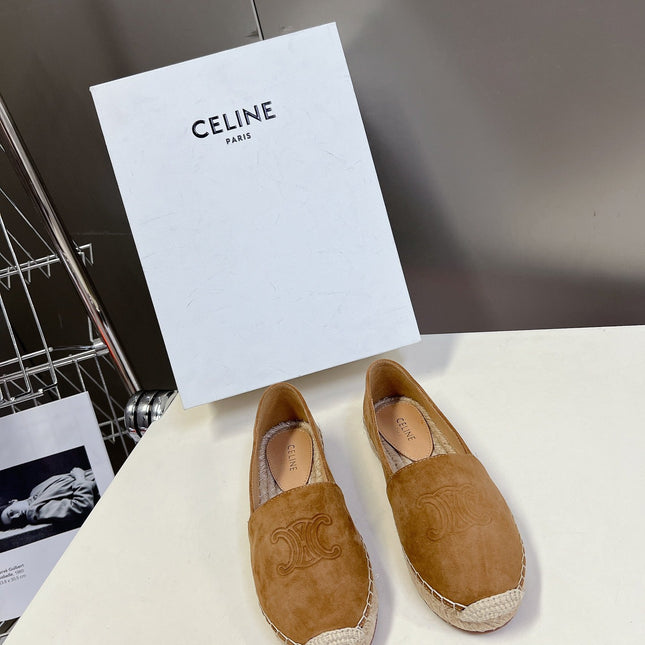 LOAFER IN PEANUT BROWN SUEDE AND WOVEN RAFFIA